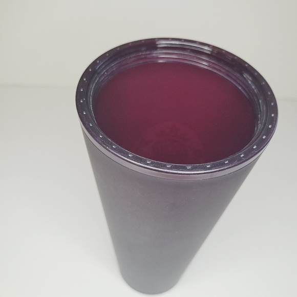 Rare Starbucks Tumbler Matte Plum Halloween Venti 2019 With Straw And Label - Picture 6 of 10